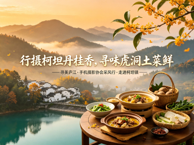 【行摄柯坦丹桂香，寻味虎洞土菜鲜】 ——寻美庐江·手机摄影协会采风行·走进柯坦镇